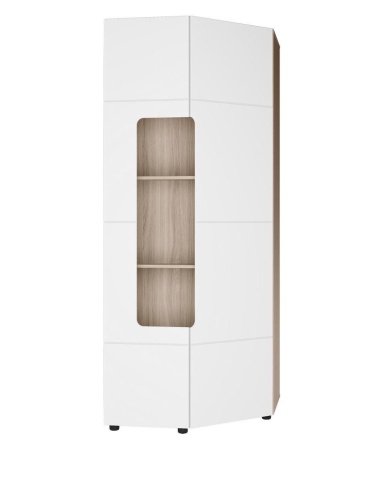 Шкаф Угловой с Полками 45 градусов Палермо-3 Разные Цвета (Ш-824 х В-2078 х Г-883 мм)