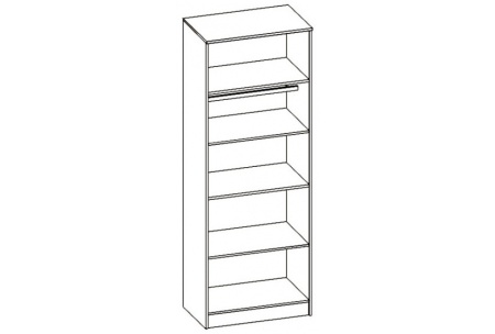 Шкаф 2-х Створчатый Каролина-7 МДФ (1,0х2,12х0,55)/Разные Цвета 